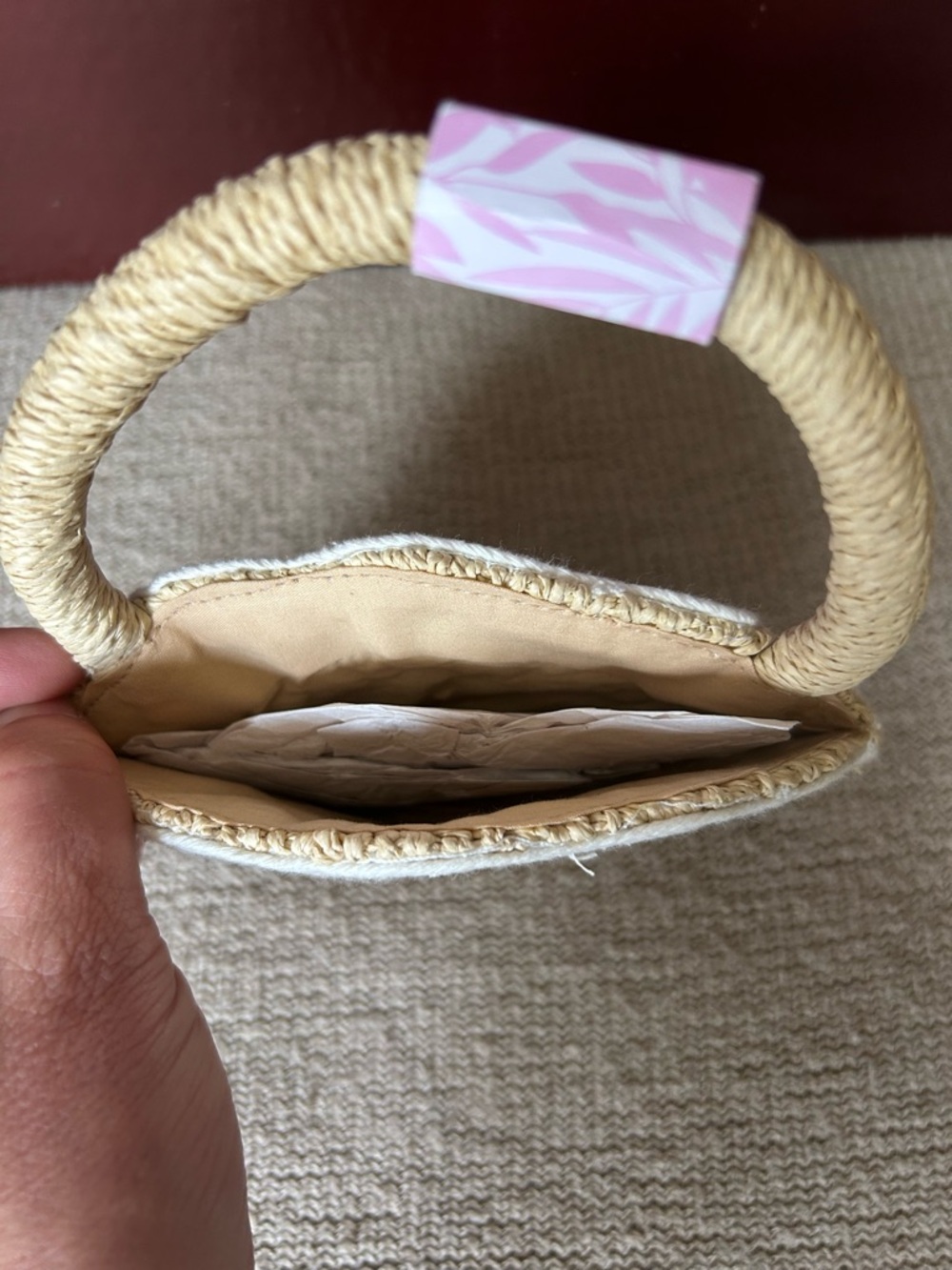 Tommy Bahama Kids woven seashell-shaped handbag , beach-themed NEW - Picture 4 of 4